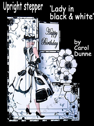 Upright stepper kit  Lady in black & white