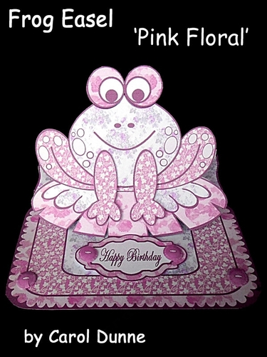Frog easel  Pink Floral