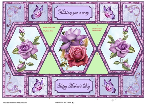 Heritage Roses shutter card (Mothers Day)