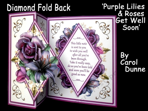 DFB Purple Roses & lilies (Get well soon)