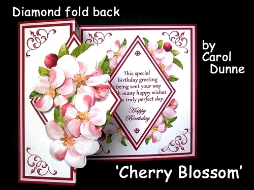 Diamond fold back - Cherry Blossom