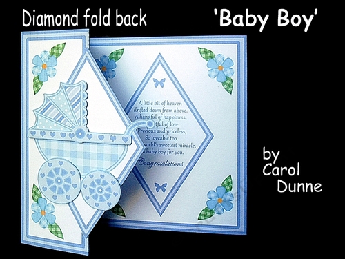 Diamond Fold Back  Baby Boy