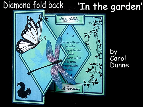 Diamond fold back     In the garden