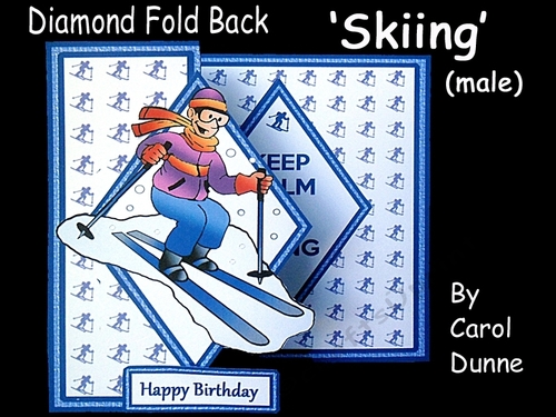Diamond fold back Skiing (male)
