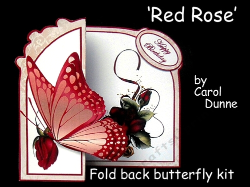 Fold back butterfly kit  Red Rose