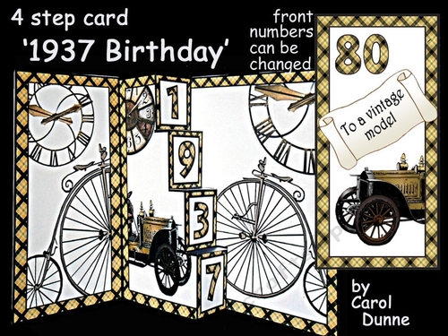 4 Step pop-out - 1937 Birthday