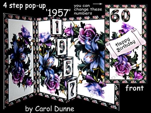 4 step pop-out card  1957