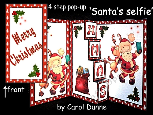 4 Step pop-up Santas selfie