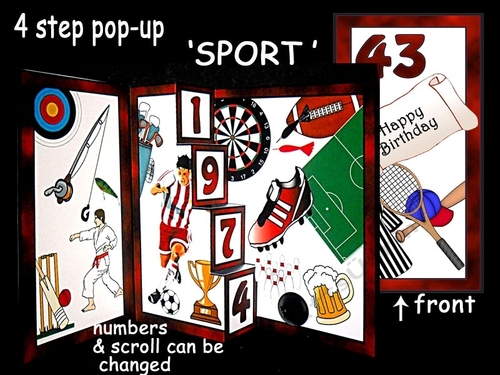 4 Step pop-up  Sport