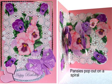 Lace, Pearls and Pansies Spiral Pop-up Kit