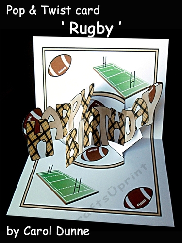 Pop & Twist Card Rugby