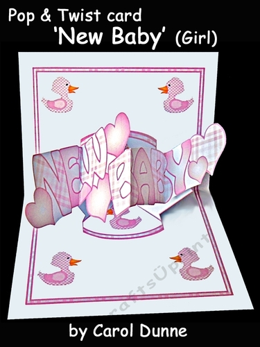 Pop & Twist Card Baby Girl