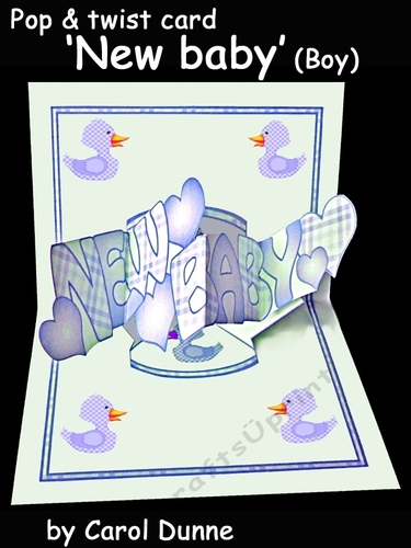 Pop & Twist Card Baby Boy