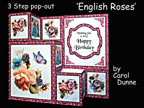 3 Steps pop-out  English Roses 