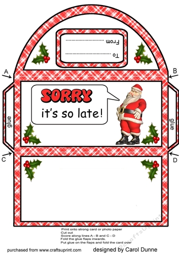 Late Santa money wallet