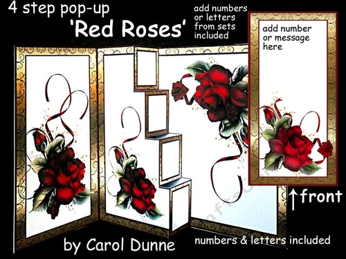 4 step Red Roses