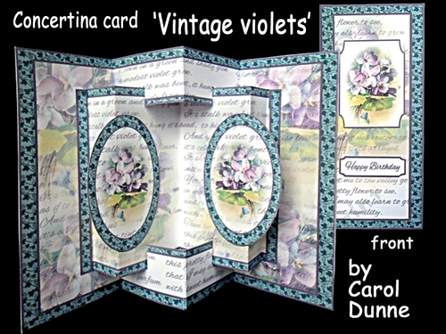 Concertina Vintage Violets