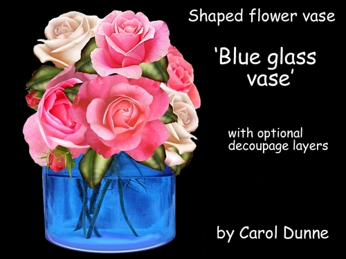 SFV Blue glass vase