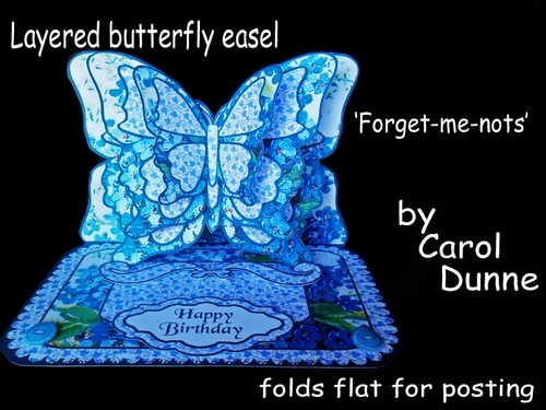 Butterfly easel  forget-me-nots