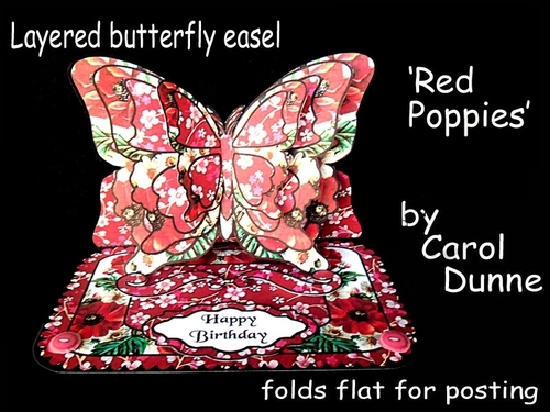 Butterfly easel  Red poppies