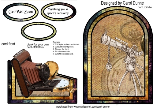 Cutaway Vintage camera (Get well)