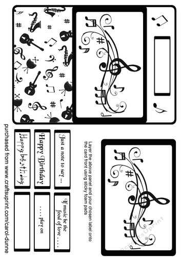 Music card front