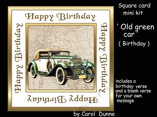 SC Old green car BD