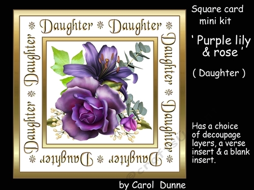 SC purple lily & rose (Daughter)
