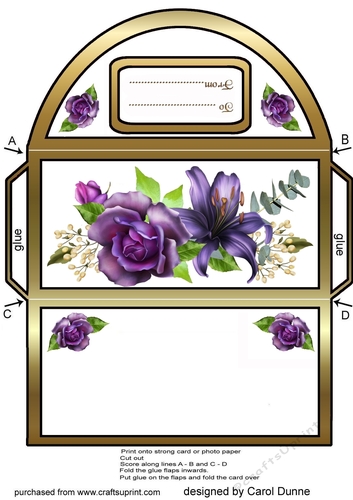 MW Purple lily & rose