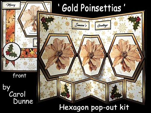 Hex Gold Poinsettias