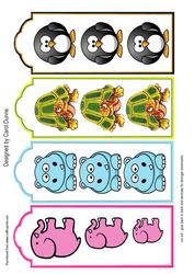 Cute Animal Bookmarks