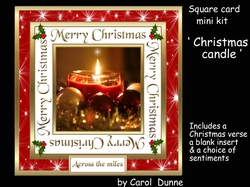 SC Christmas candle