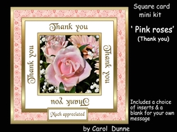 SC Pink rose & gerbera (Thank you)