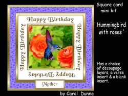 SC Hummingbird with roses