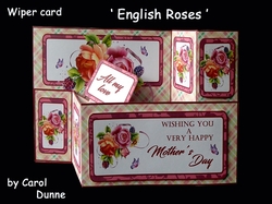 Wiper card English Roses