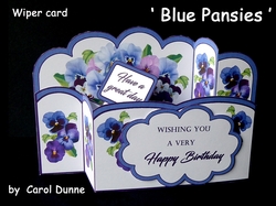 Wiper Blue Pansies