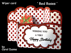 Wiper Card Red roses