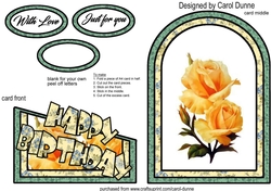 Cutaway Yellow Roses