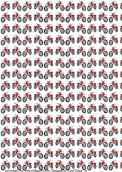 Red Motorbike Backing Paper