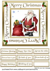 SC Santa & his sack 7inch