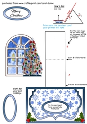 Small easel Christmas Window