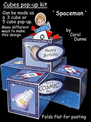 Cube pop-ups Spaceman