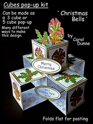 Cube pop-ups Christmas Bells