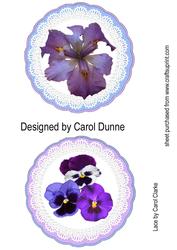 Iris and Pansy Toppers