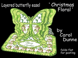 Butterfly easel Christmas Floral