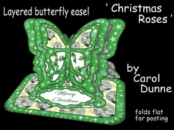 Butterfly easel Christmas Rose
