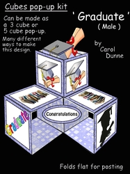 Pop-up cube Graduate (Male)
