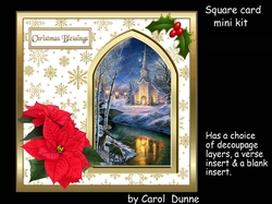 SC Church with red poinsettias