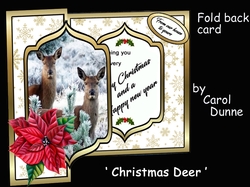 Fold back Christmas deer