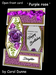 Open front Purple Rose